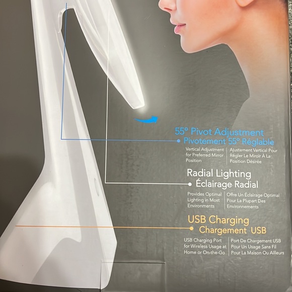 Vanity USB LED Mirror - Picture 2 of 2